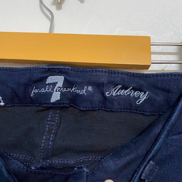 7 For All Mankind Aubrey Dark Wash Women's Skinny Jeans Size 27 - Picture 8 of 13